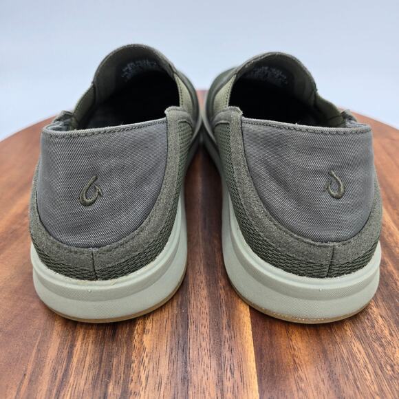 OluKai Shoes Women's 7.5 Green Ki'ihele Slip On Low Top Casual Comfort Sneakers - Picture 4 of 8